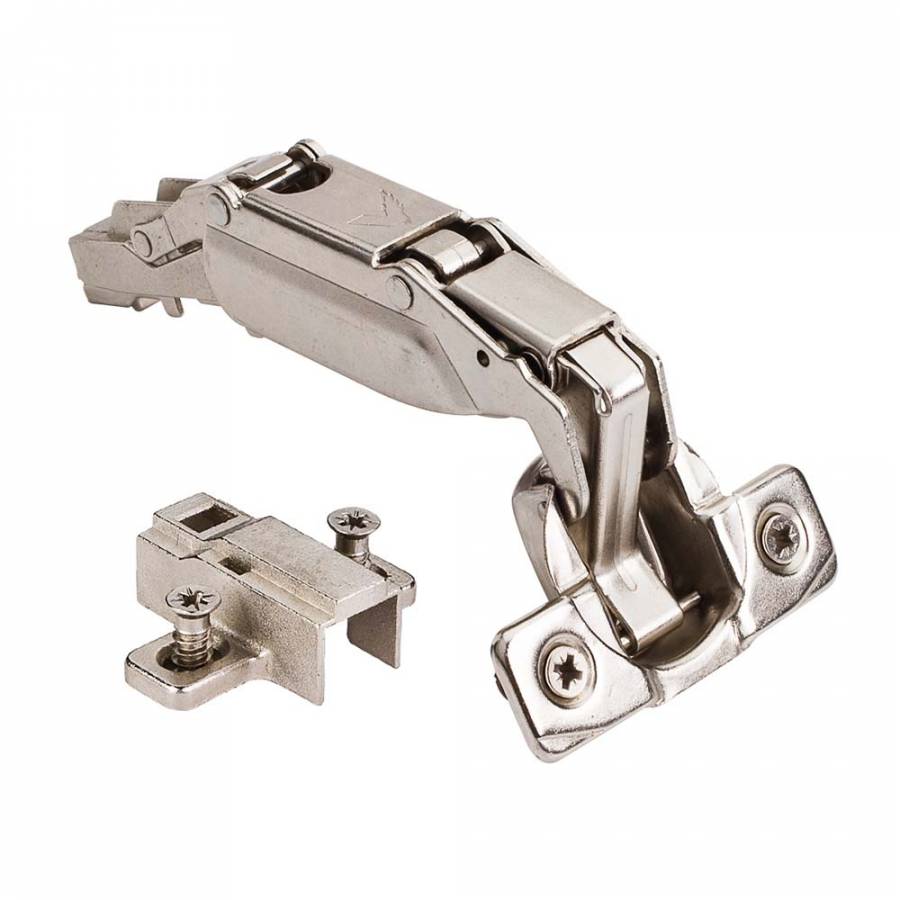 Generic 170 Degree Hinge for Frameless Half Overlay Cabinets - Bundle