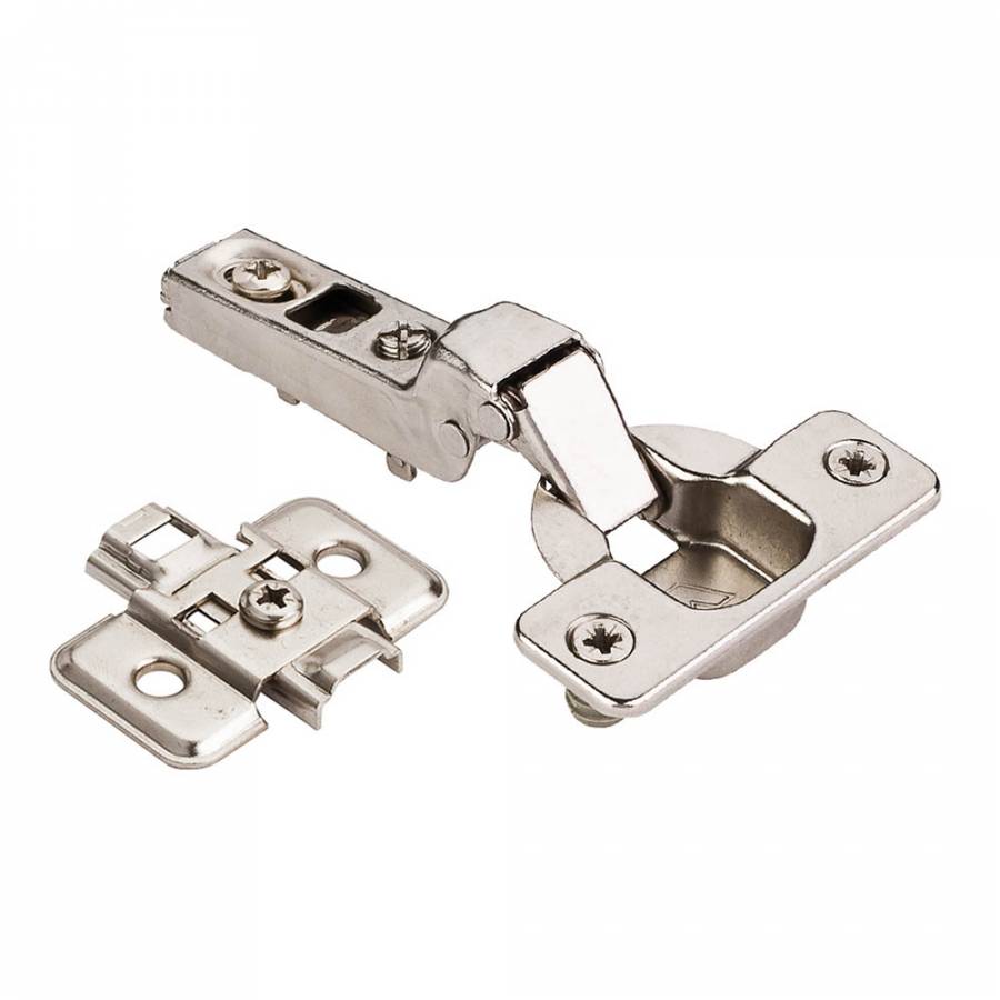Generic 110 Degree Hinge for Frameless Half Overlay Cabinets - Bundle