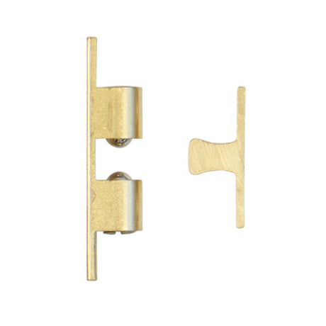 Solid Brass Double Ball Catch