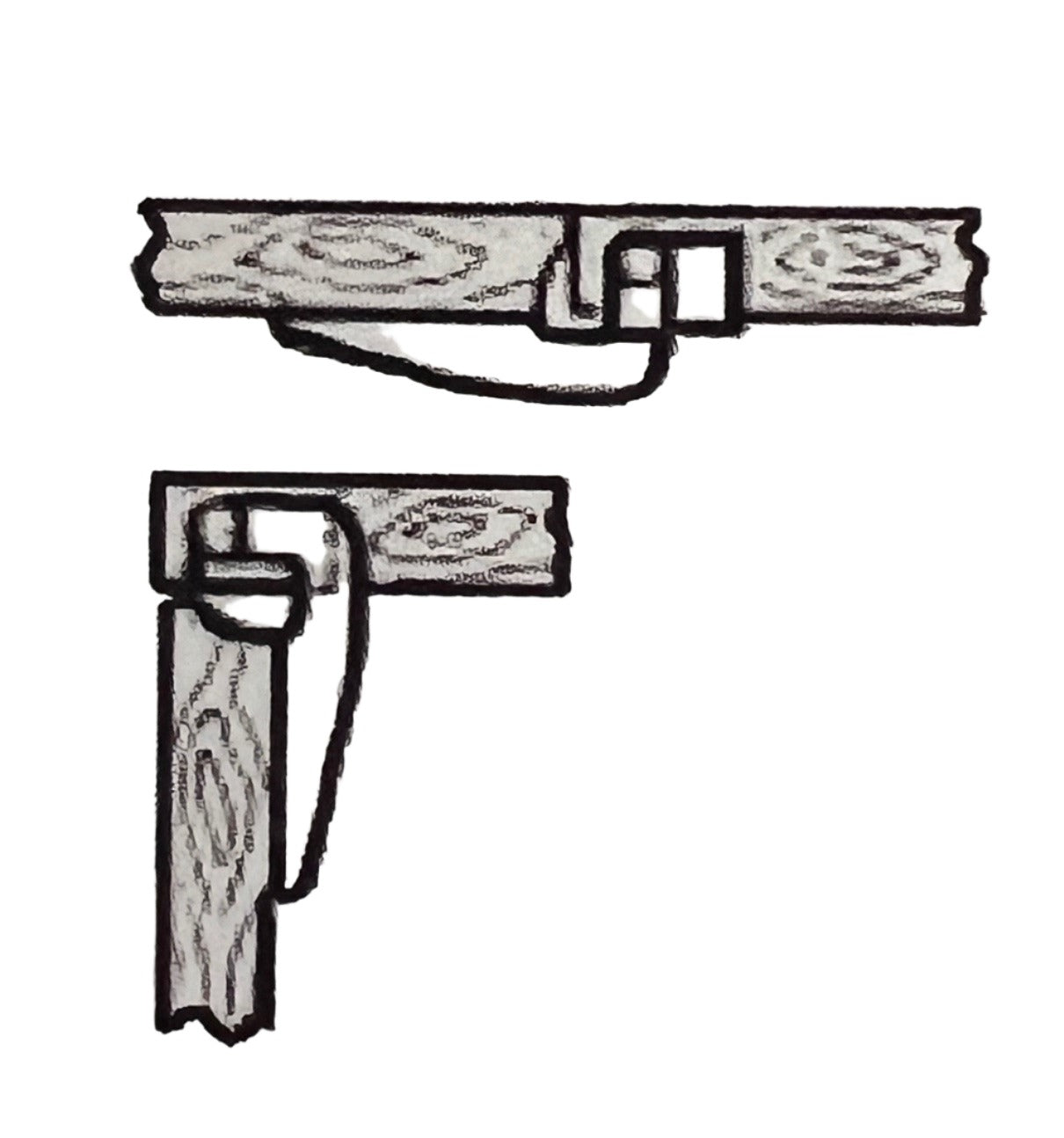 Bronze Plated Drop Flap Hinge