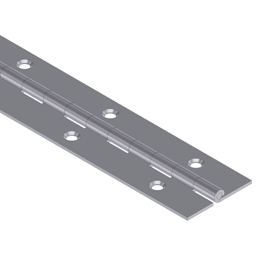 Aluminum Piano Hinge with Holes