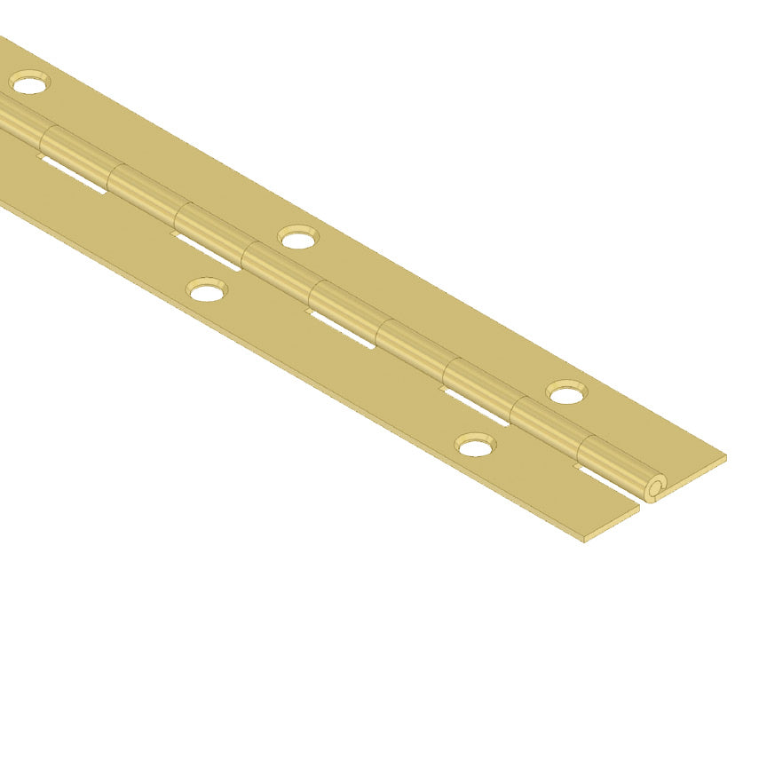Brass Plated Piano Hinge, 72"