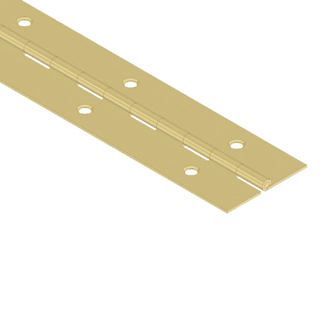 Brass Plated Piano Hinge, 72"