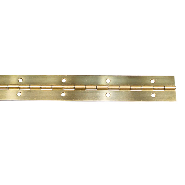 Brass Plated Piano Hinge, 72"