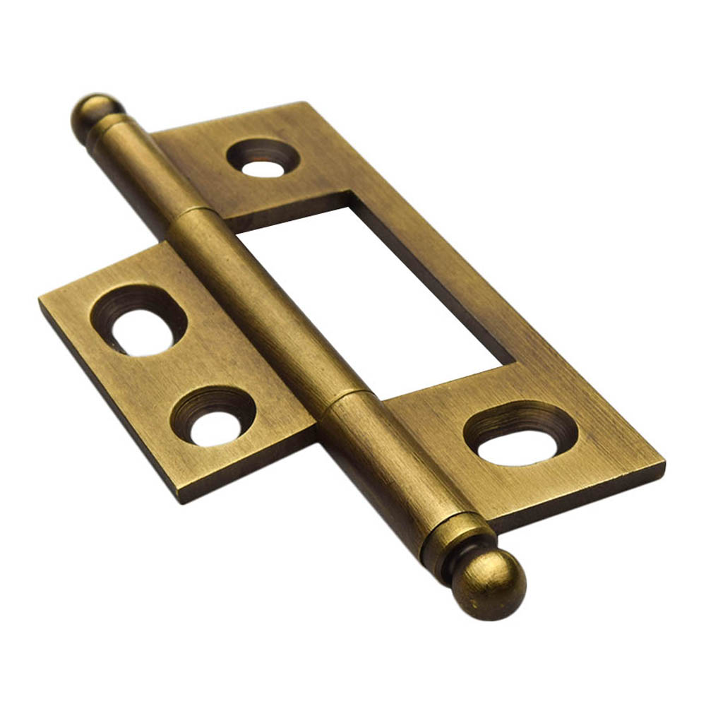 Solid Brass Ball Tipped No-Mortise Hinge