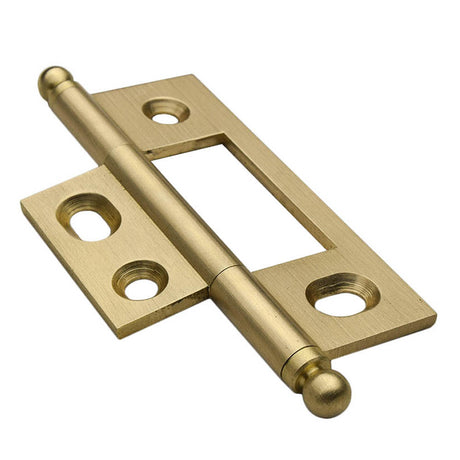 Solid Brass Ball Tipped No-Mortise Hinge