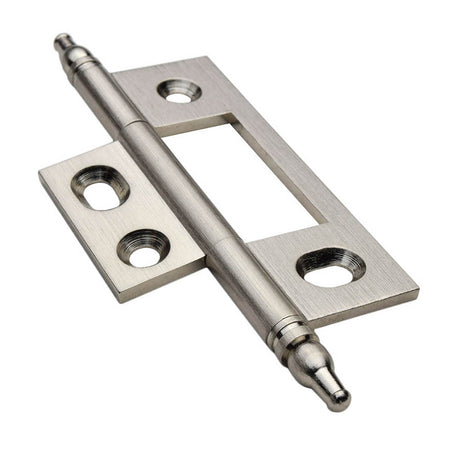 Solid Brass Steeple Tipped No-Mortise Hinge