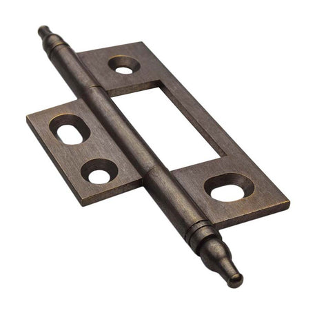 Solid Brass Steeple Tipped No-Mortise Hinge