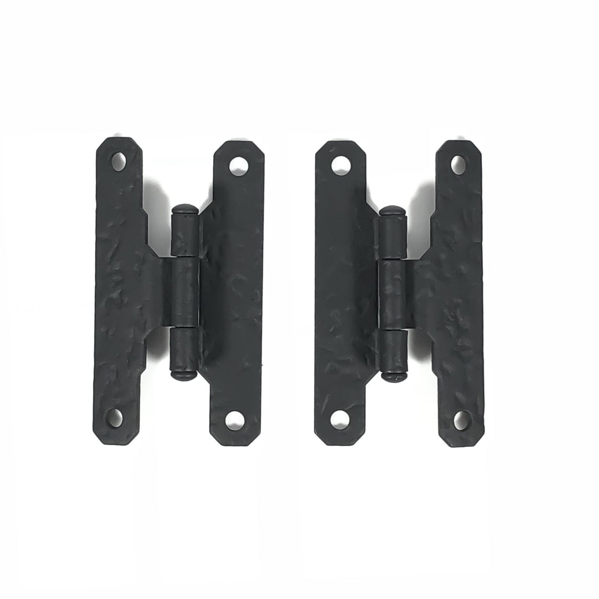 3/8" Offset "H" style Black Iron Hinge