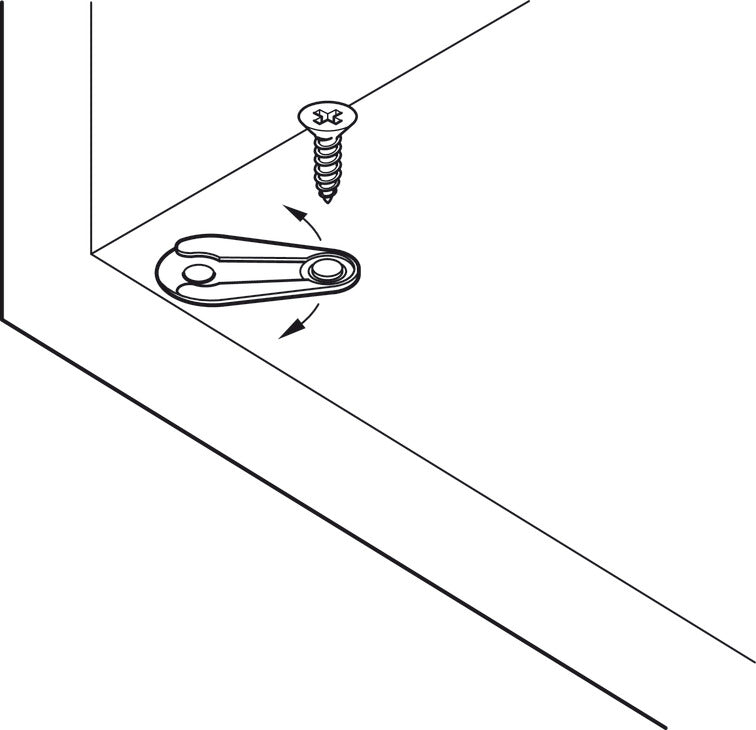 Small Spring Loaded Pivot Hinge