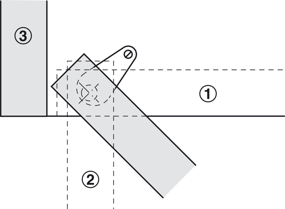 Small Spring Loaded Pivot Hinge