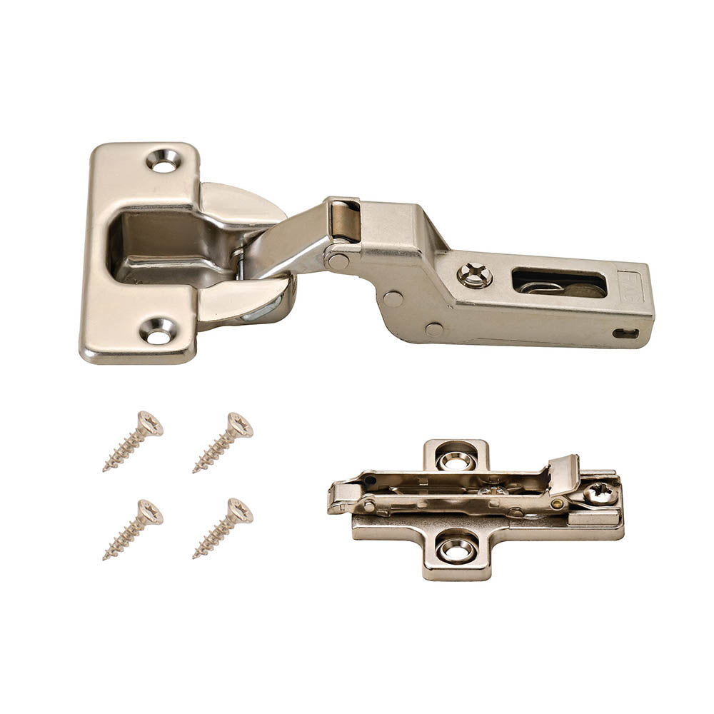 Half Cranked Hinge for Frameless Cabinets, 40mm Cup - Bundle