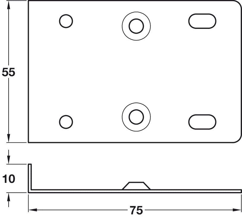 Euro Hinge Repair Plates