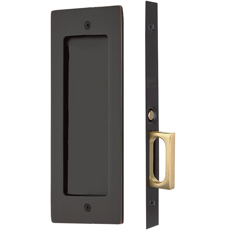 Modern Rectangular Passage Pocket Door Lock