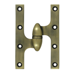 Olive Knuckle Door Hinge, 6" x 4"