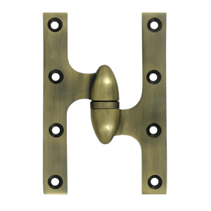 Olive Knuckle Door Hinge, 6" x 4"