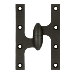 Olive Knuckle Door Hinge, 6" x 4"