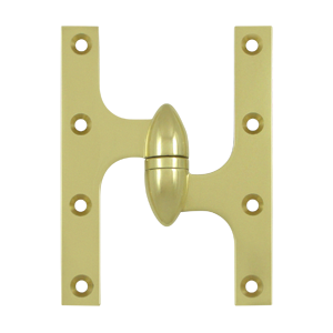 Olive Knuckle Door Hinge, 6" x 4-1/2"