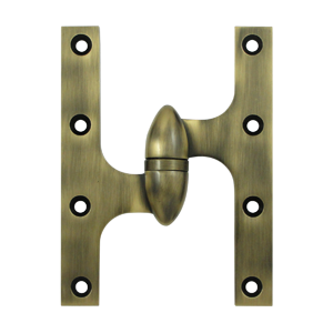Olive Knuckle Door Hinge, 6" x 4-1/2"