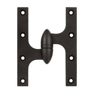 Olive Knuckle Door Hinge, 6" x 4-1/2"