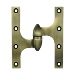 Olive Knuckle Door Hinge, 6" x 5"