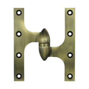 Olive Knuckle Door Hinge, 6" x 5"