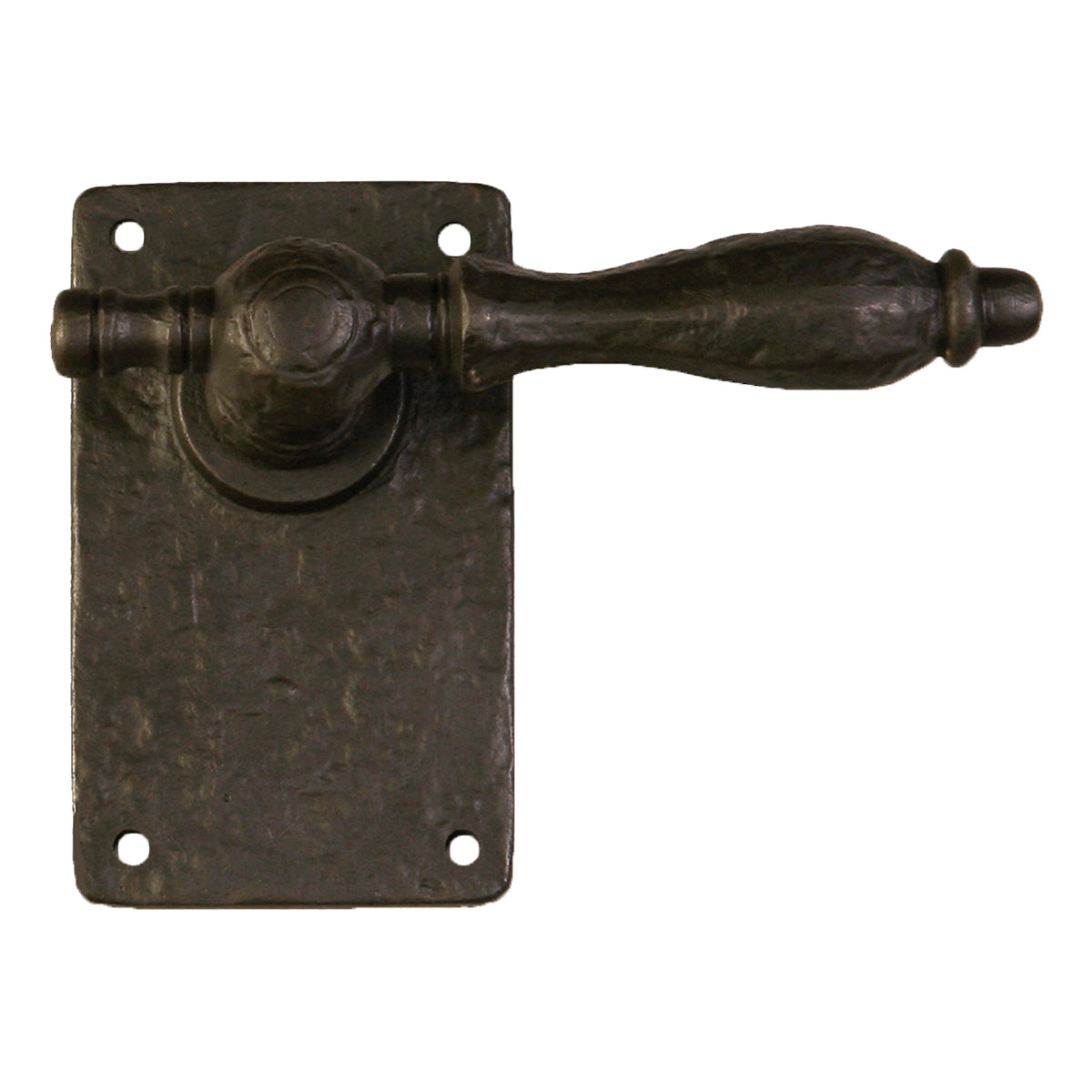 Solid Bronze Turn Lever On Plate, Single Dummy