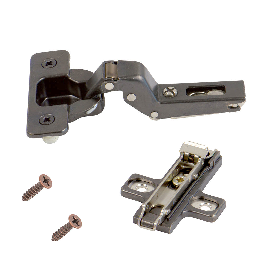 Full Cranked Hinge for Frameless Inset Cabinets - Bundle