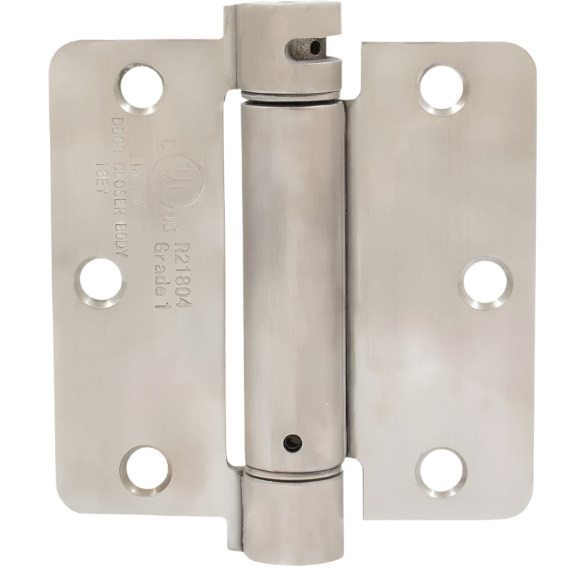 Stainless Steel Spring Hinge, 1/4 Radius