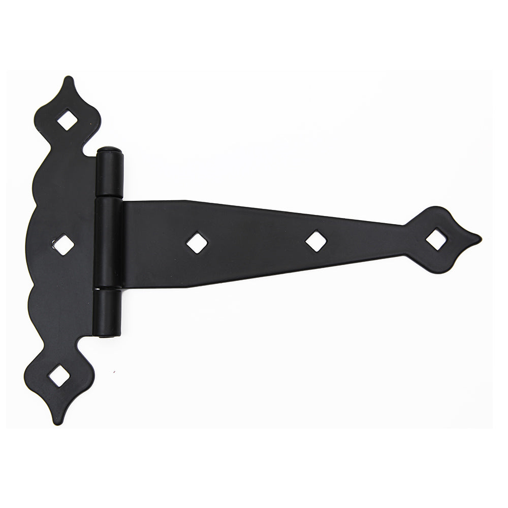 Heavy Duty Decorative Black Tee Hinge