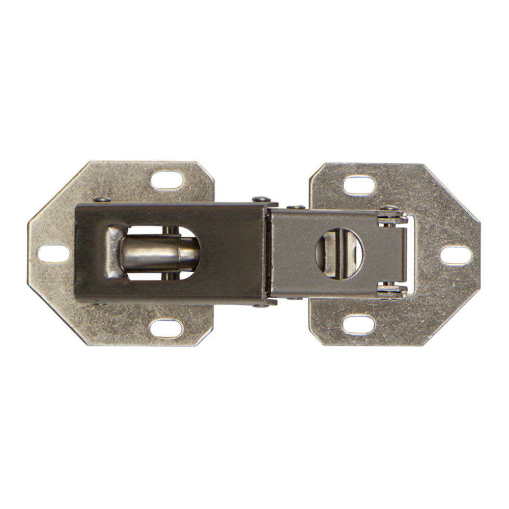No-Bore Concealed Hinge, Back-to-Back, Nickel Plated