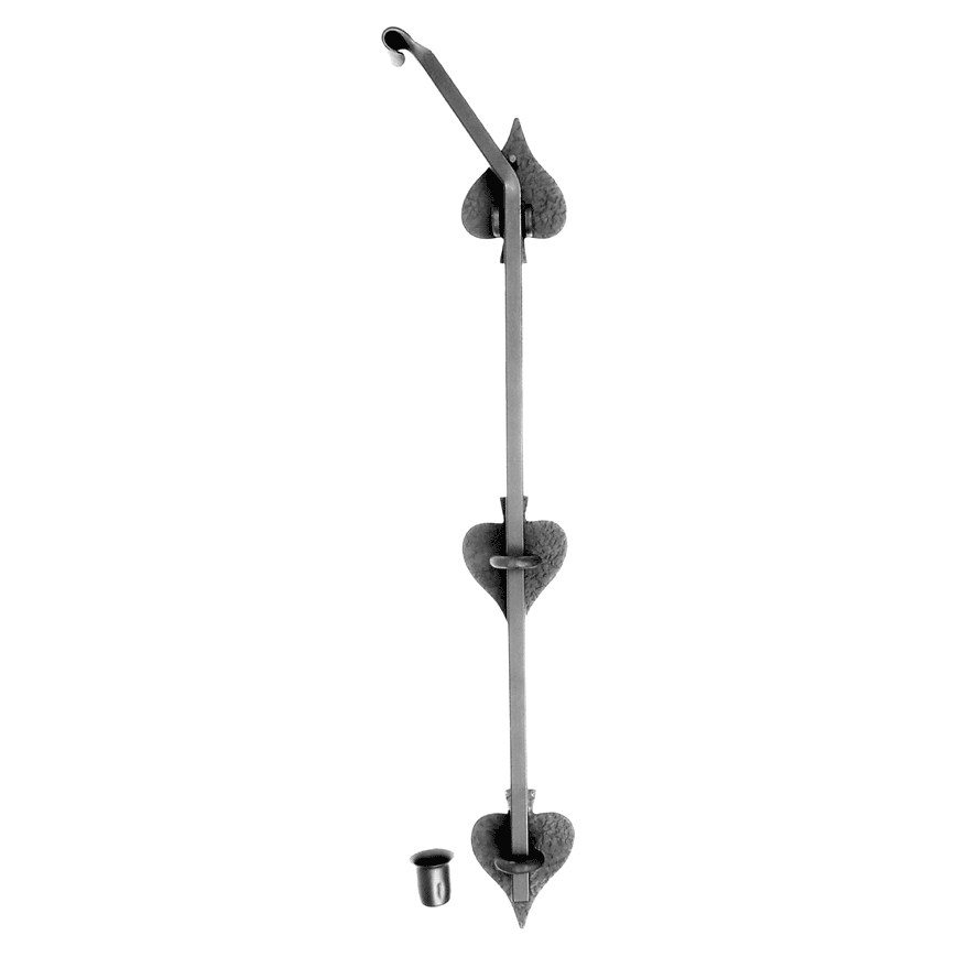 Heart Style Cane Bolt, 18"