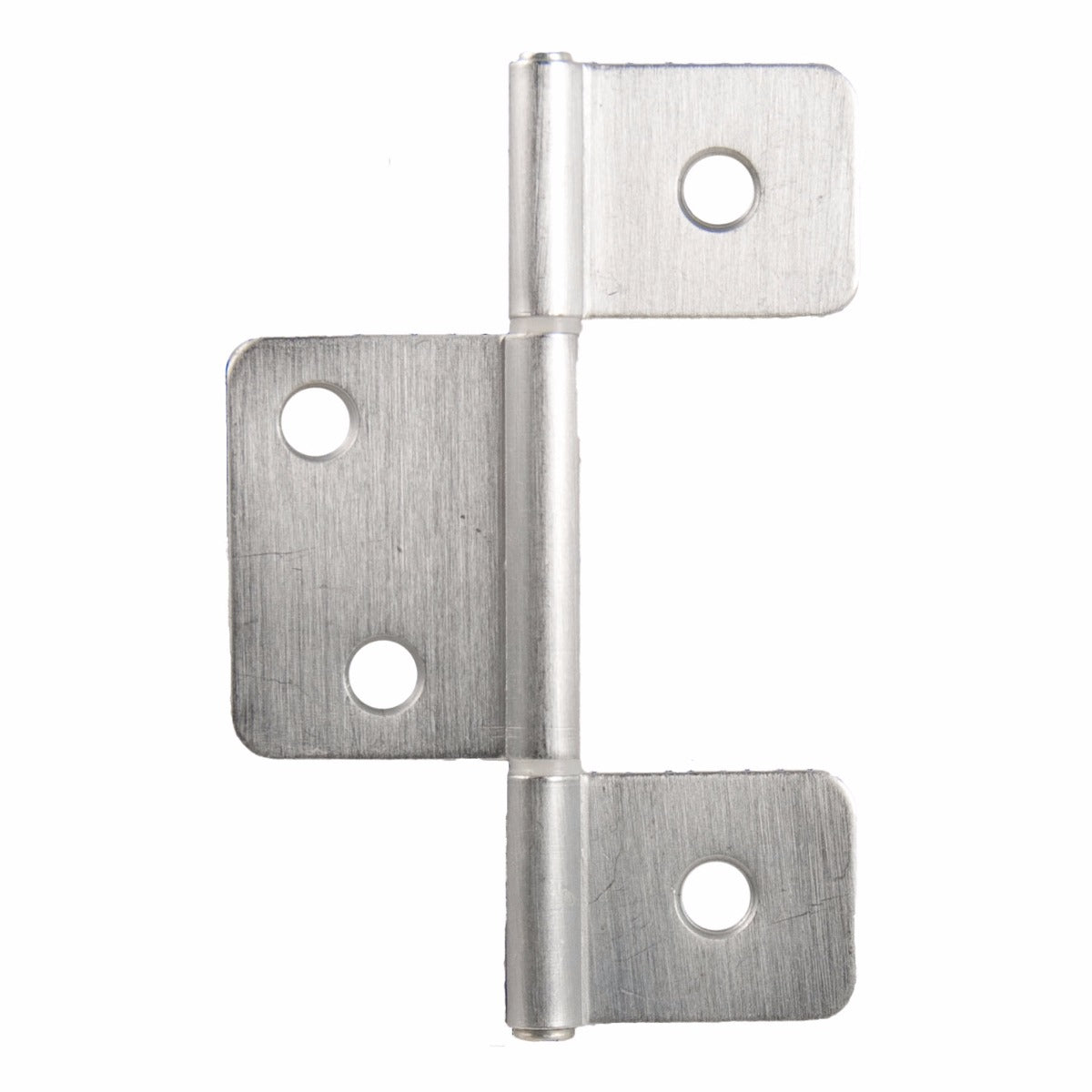 No-Mortise Hinge, 3-1/2", Satin Chrome