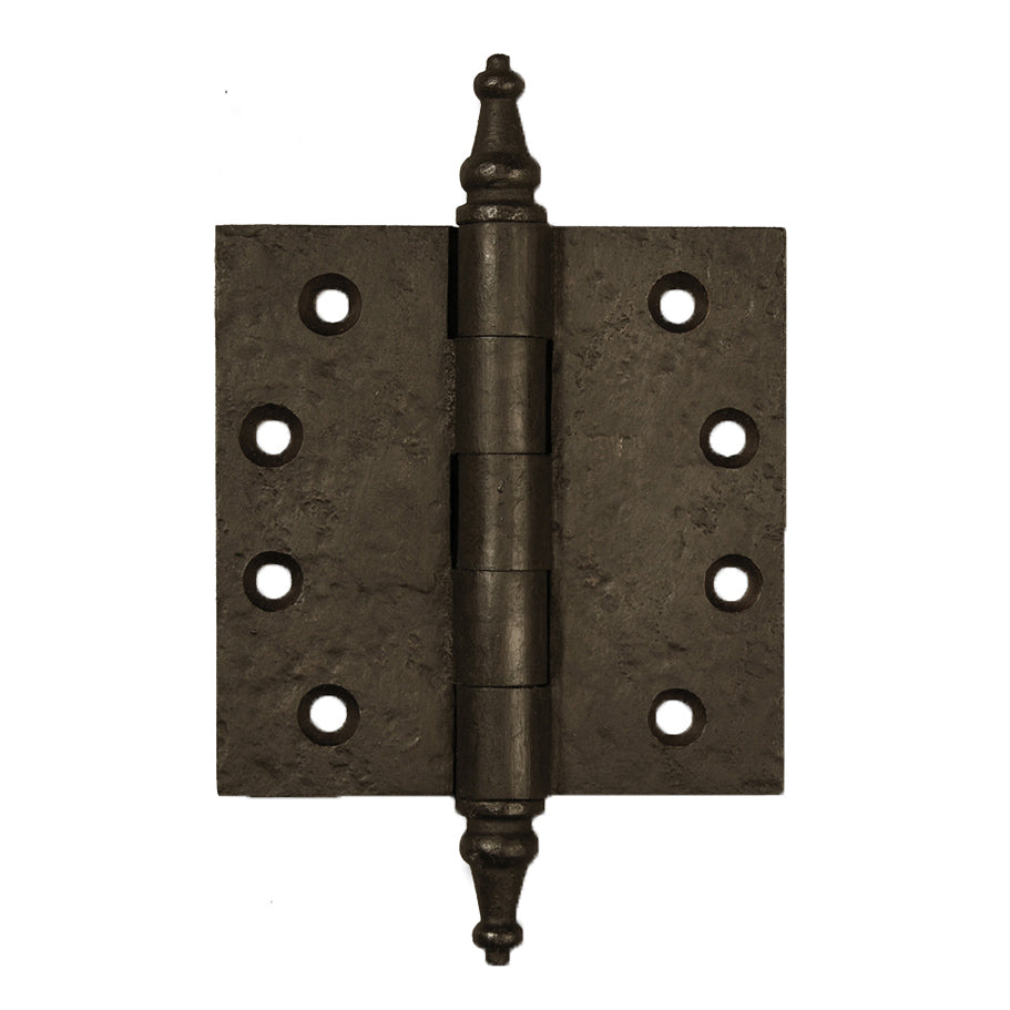 Solid Bronze Steeple Tip Door Hinge, 4" x 4"