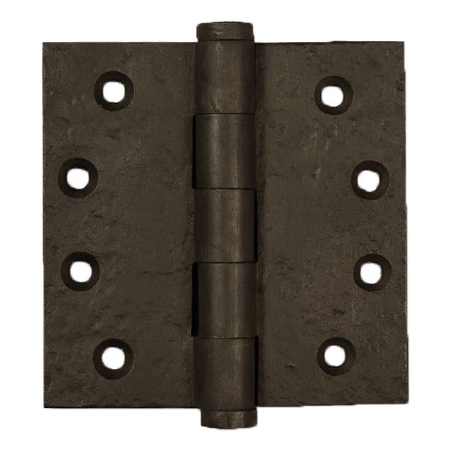 Solid Bronze Button Tip Door Hinge, 4" x 4"