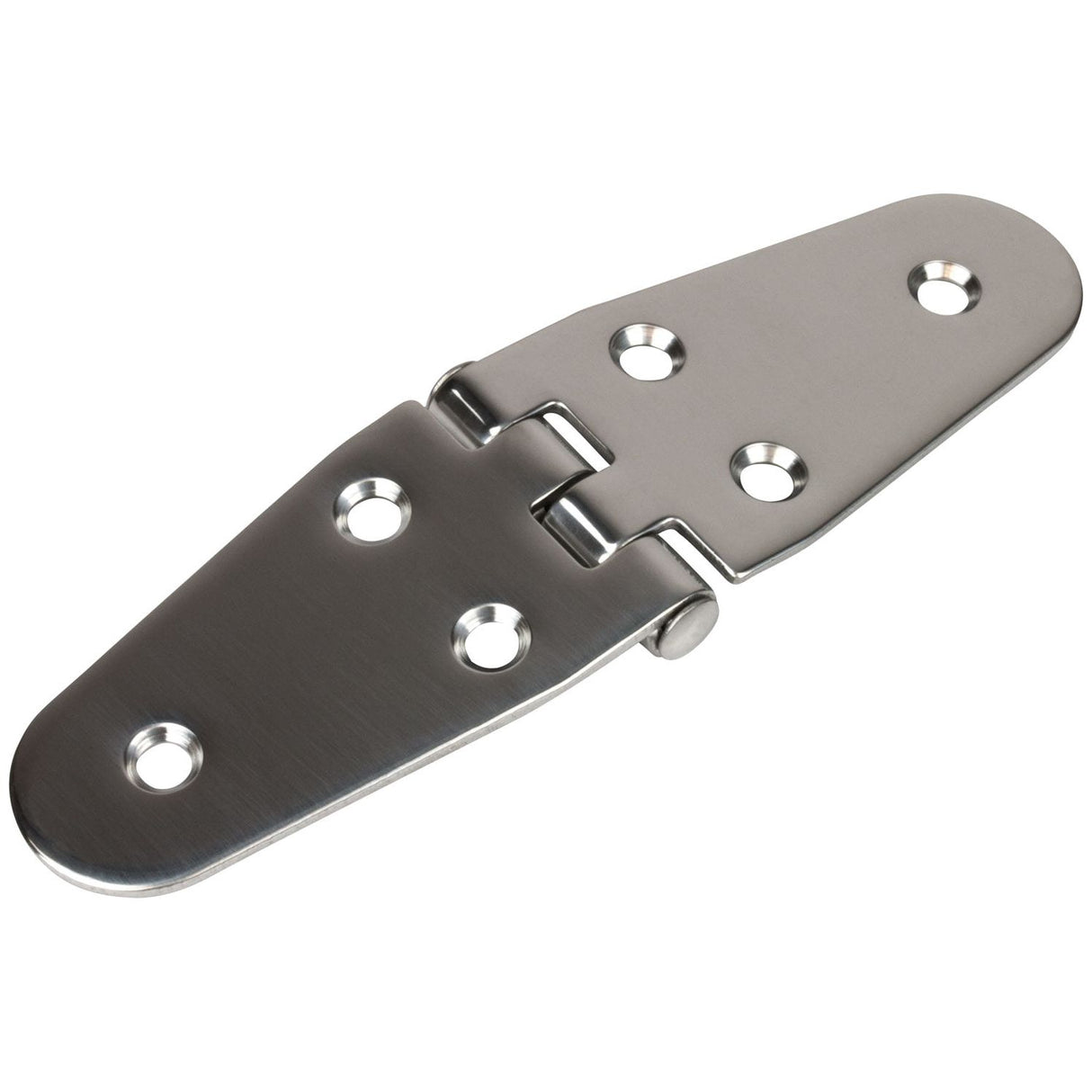 5-3/8" Flush Round Side Stainless Steel Hinge