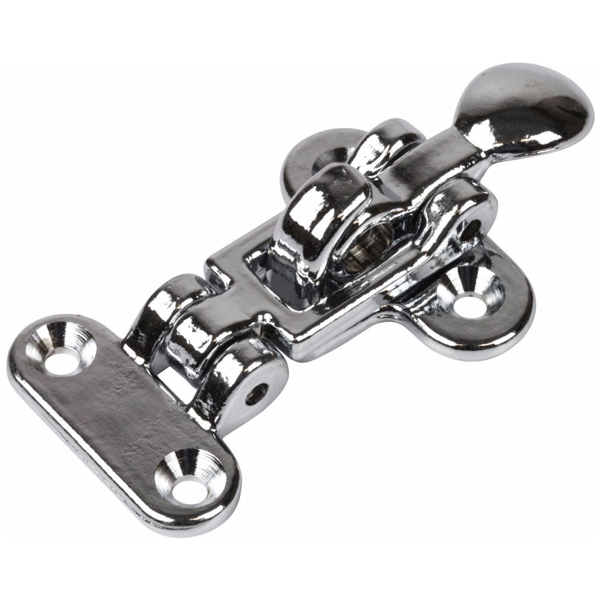Chrome plated Brass Draw Pull Catch with Padlock Eye