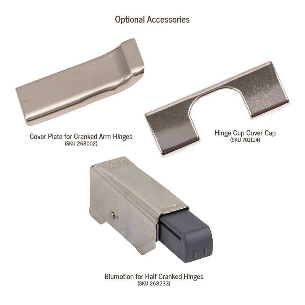 Blum 120 Degree Hinge for Face Frame Inset Cabinets - Bundle