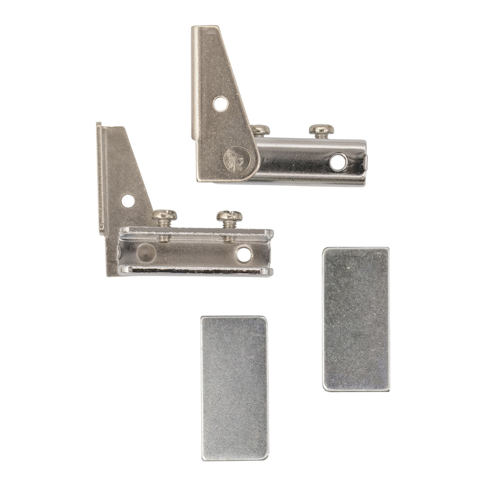 No-Bore Inset Glass Door Hinge, Side Mount