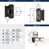 1/4" Overlay Double Demountable Hinge