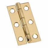 Narrow Solid Brass Butt Hinge