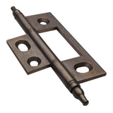 Solid Brass Steeple Tipped No-Mortise Hinge