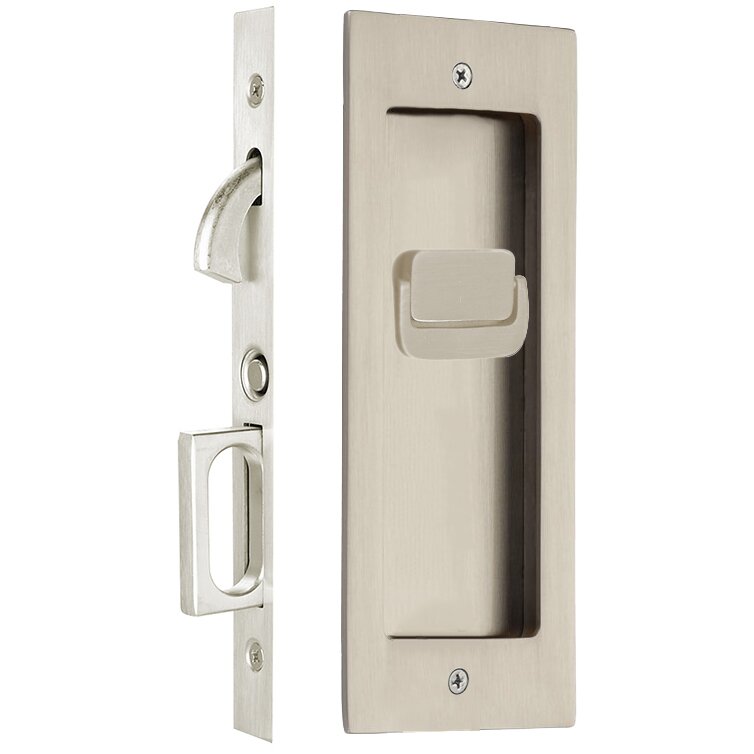 Modern Rectangular Privacy  Pocket Door Lock