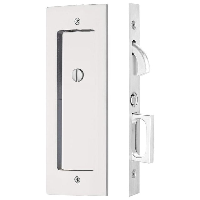 Rectangular Privacy Lock Modern Rectangular Privacy Pocket Door Lock | HardwareSource