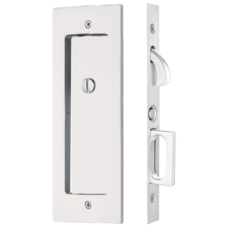 Modern Rectangular Privacy  Pocket Door Lock