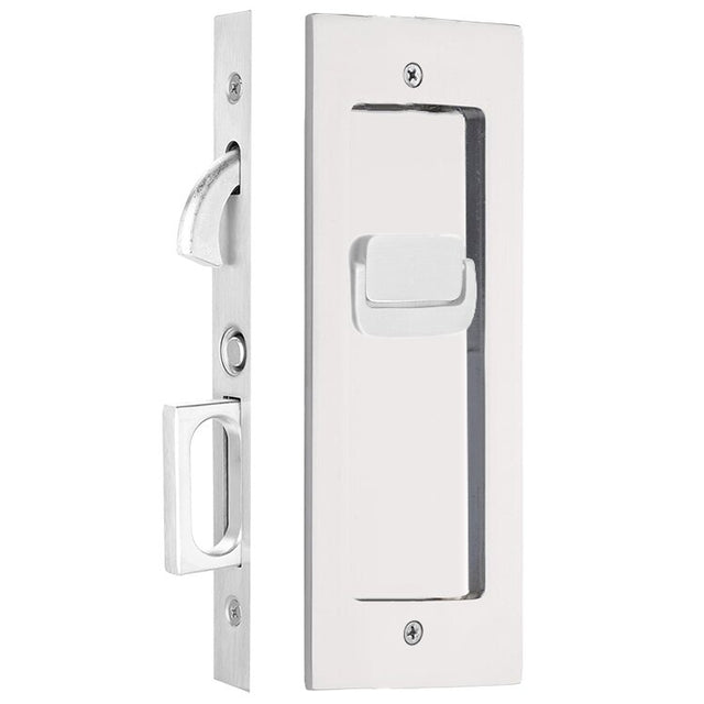 Rectangular Privacy Lock Modern Rectangular Privacy Pocket Door Lock | HardwareSource