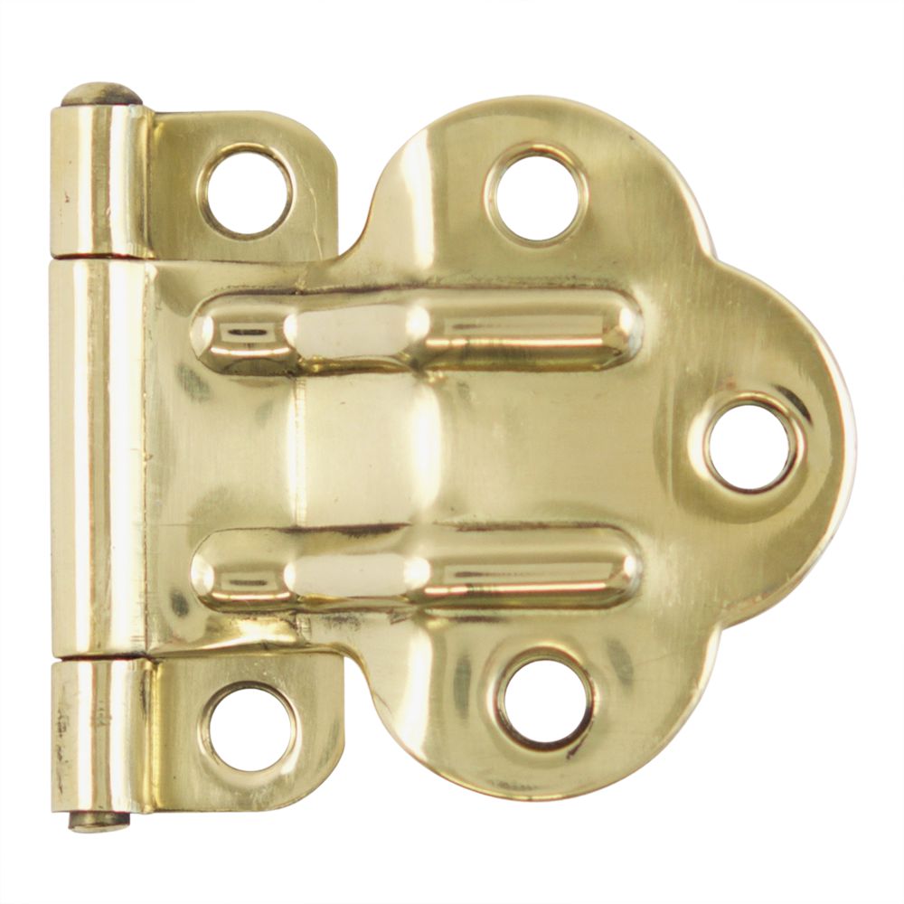 Solid Brass Surface Mounted Hinge, 3/8" Offset