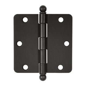 1/4" Radius Ball Tipped Residential Steel Hinge