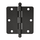 1/4" Radius Ball Tipped Residential Steel Hinge