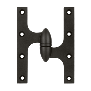 Olive Knuckle Door Hinge, 6" x 4-1/2"